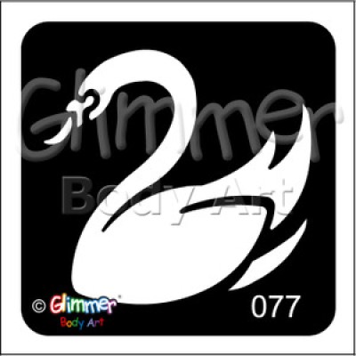 Glitter tattoo 077 Swan Pack Of 5 